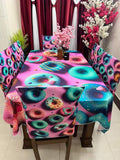 3D Print Dining table Cloth and chair cover Full Set