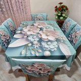 3D Print Dining table Cloth and chair cover Full Set